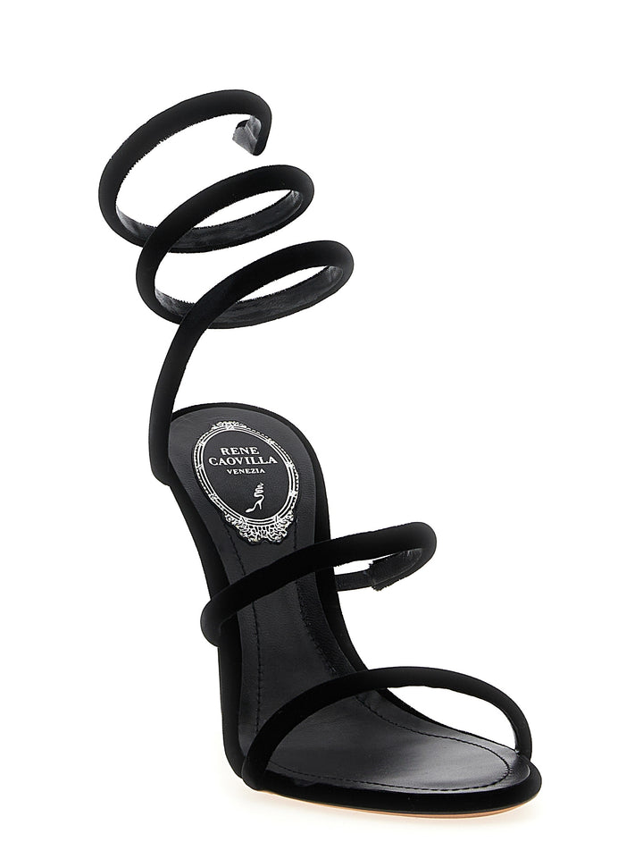 René Caovilla Cleo Sandals - Black | aa1bf1877183fc7bb03df88d99ca077d6161998d