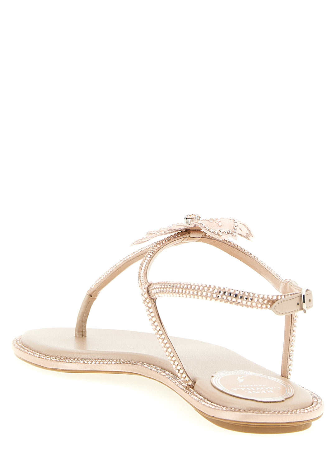 René Caovilla Peach Flower Sandals - Pink | 59ffcd1d2ab993d8552d0358836adbaecbac54b5