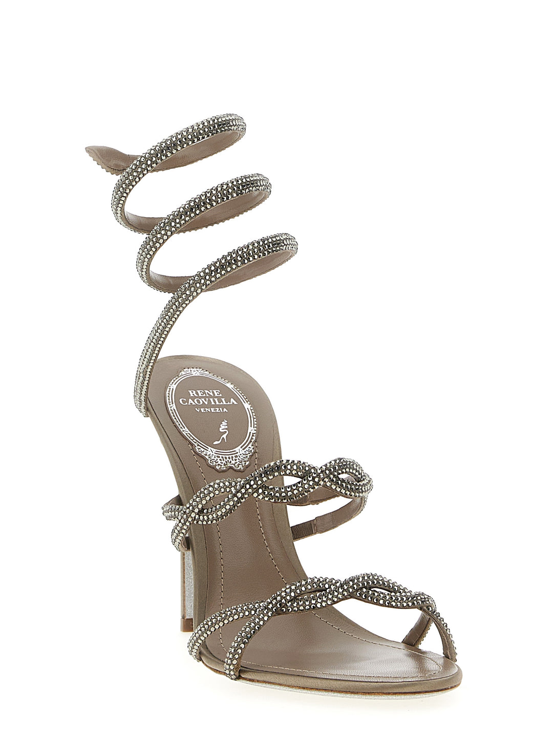 René Caovilla Braid Cleo Sandals - Gray | 1aa38cbbd7c1dcc80621b62d9ed24f40cd2ab80e