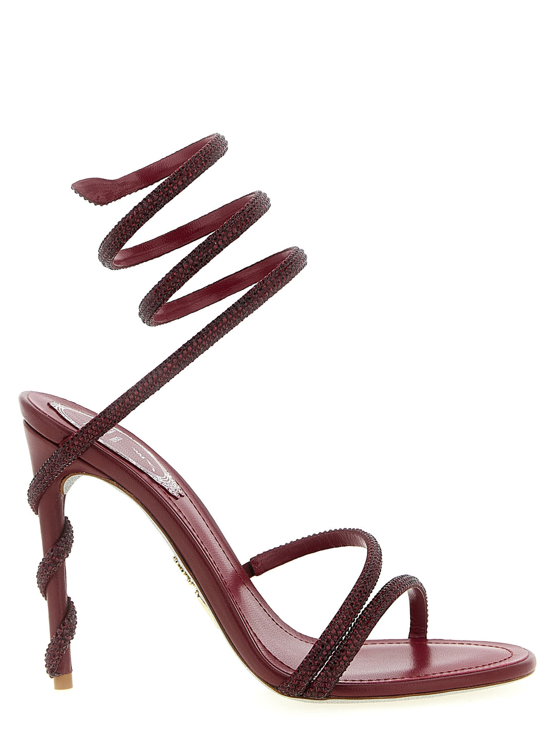 René Caovilla Margot Sandals - Bordeaux | bb21ddfd23f30581cd494e8f3ac54d15ced68761