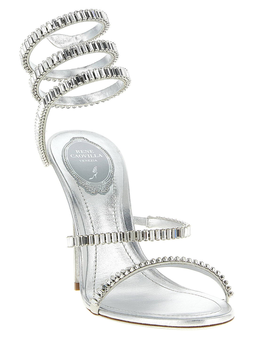 René Caovilla Cleo Spark Sandals - Silver | e7362ddbe3f3111b75be500da6f5891ba3aa812f