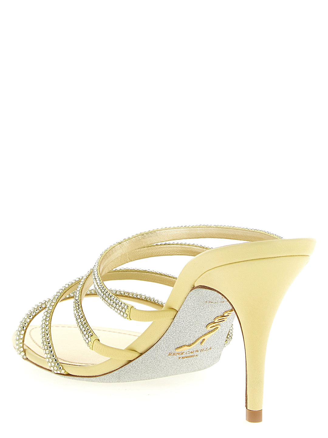 René Caovilla Erin Sandals - Gold | 2215d540d4aa5bceb85bc9ab790ac7dcbae8834d
