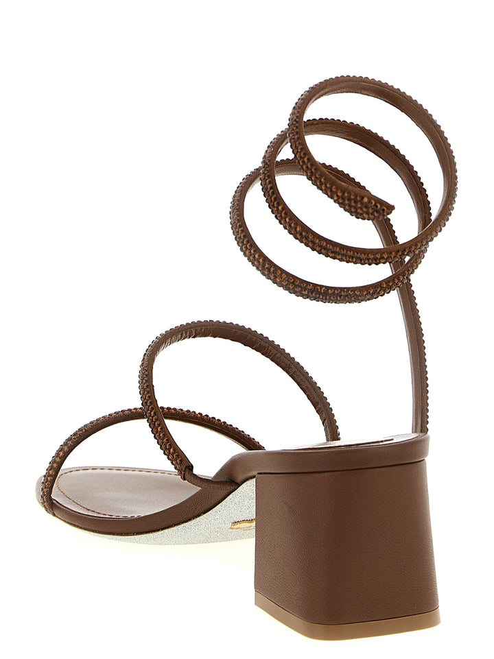 René Caovilla Cleo Sandals - Brown | 8aca43b4a0737849667e07a2077a997d159b0354