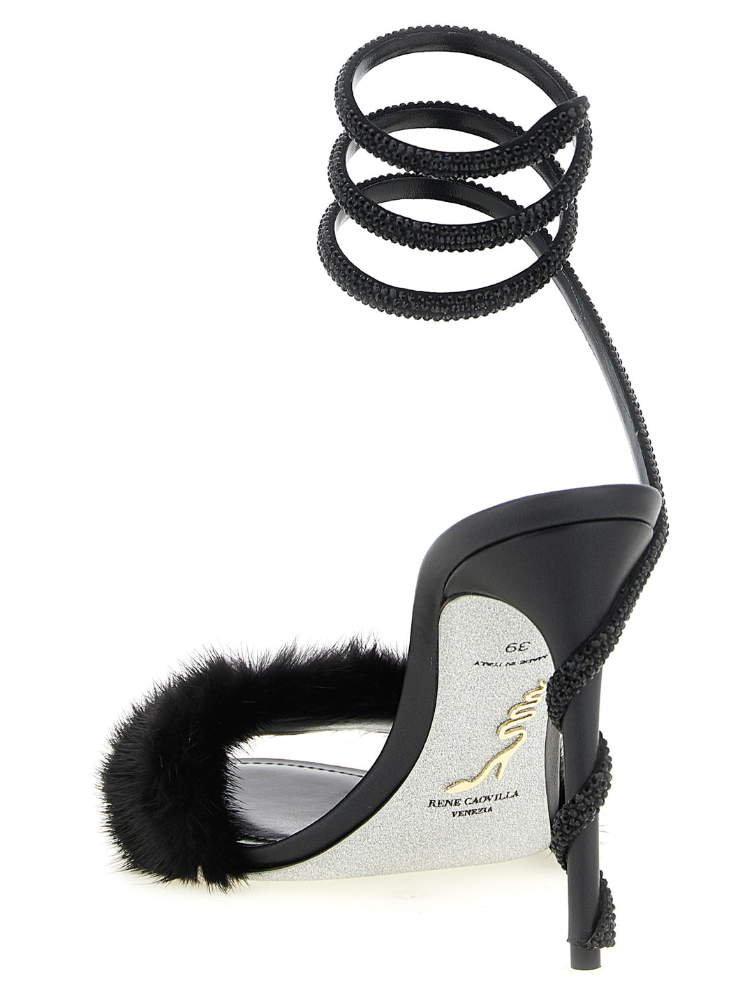 René Caovilla Margot Sandals - Black | b900ac6f91fd6b540e37596f5af31430c4c1bf3a