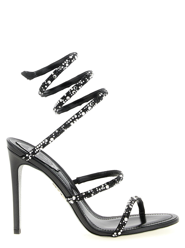 Cleo Sandals White/Black