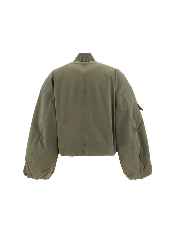 LIGHT TWILL OVERSIZED SHORT BOMBER JACKE