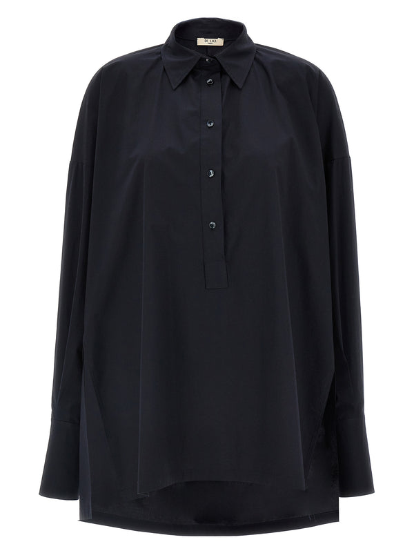 Cotton Shirt Shirt And Blouse Blue