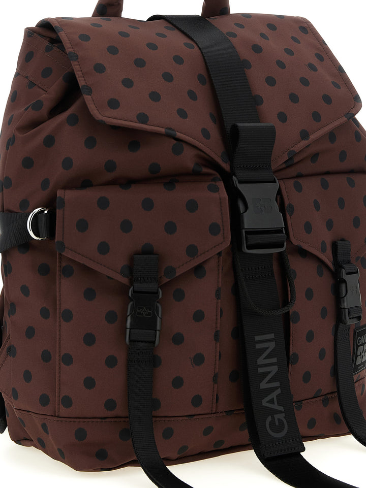 Ganni Re-Tech Backpacks & Travels - Brown | 30c951fbf3c9e27517575c979db0a1a8f8d5a521
