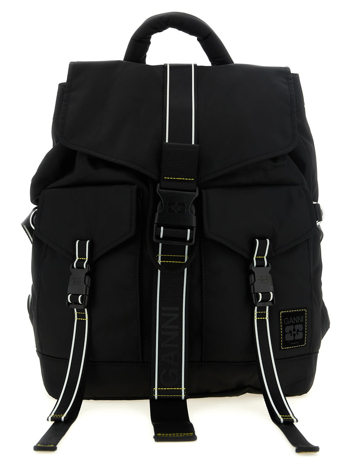 Ganni Re-Tech Backpacks & Travels - Black | a64537ed062a2fe4d1cc8547e239d65033fb6651