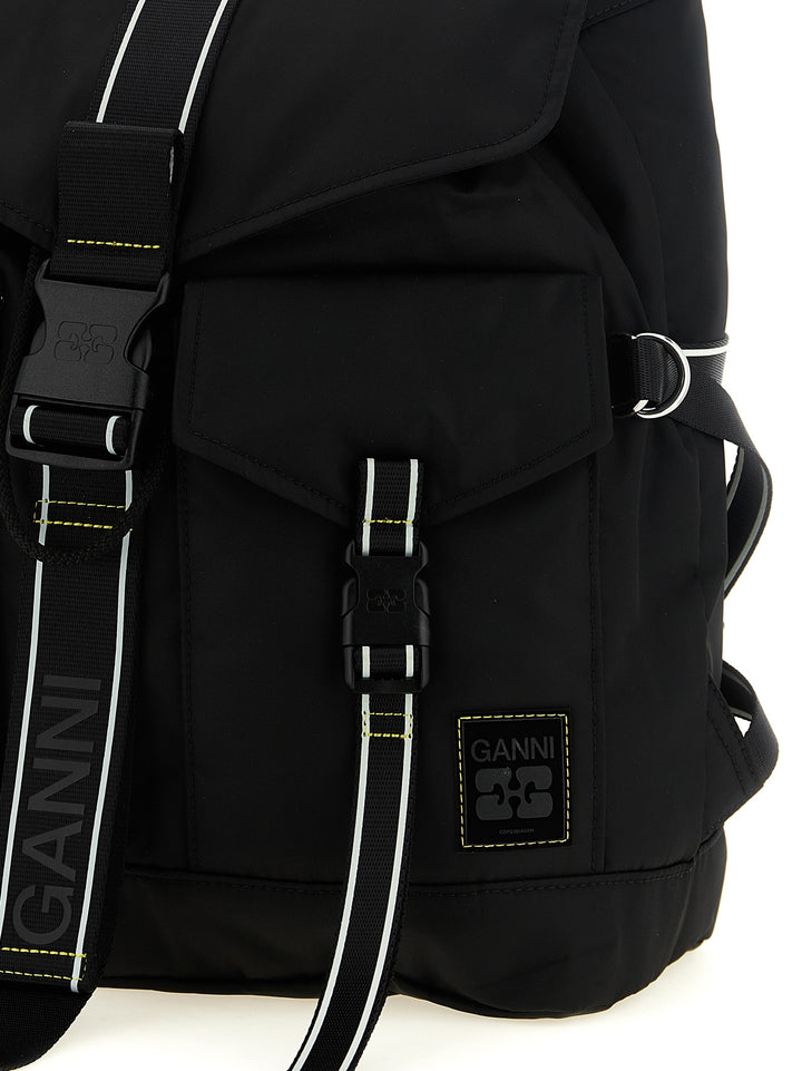 Ganni Re-Tech Backpacks & Travels - Black | 2e569db7fbd80e8b24ae1ced4a2ab93133556f82