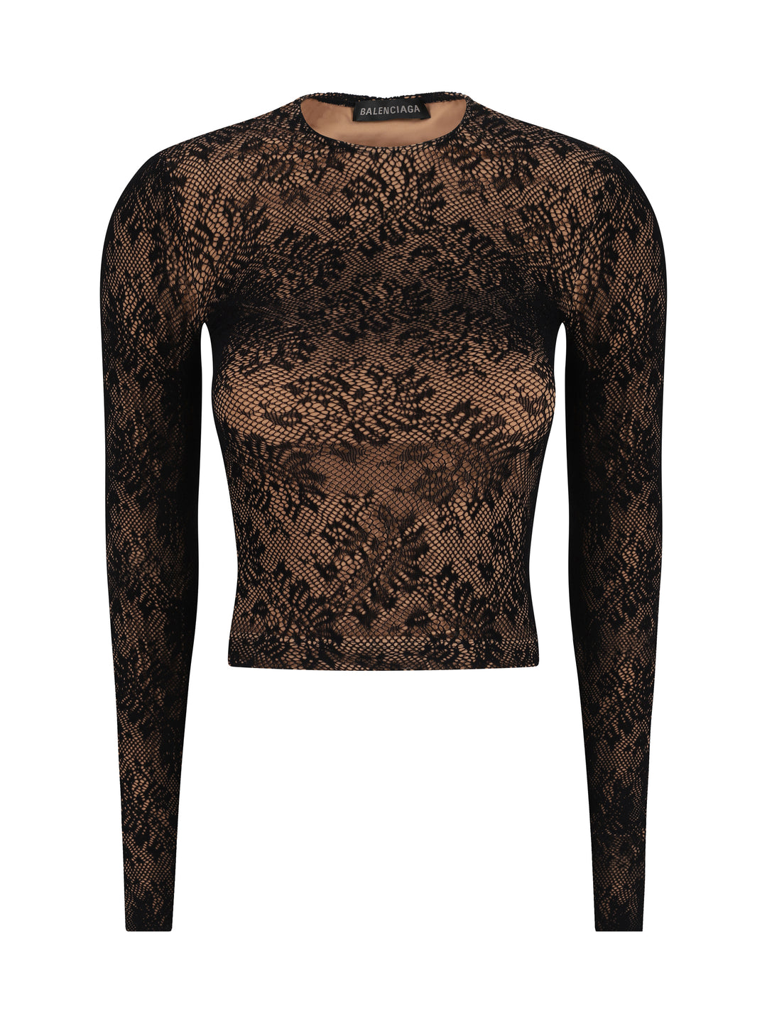 LACE CREWNECK TOP