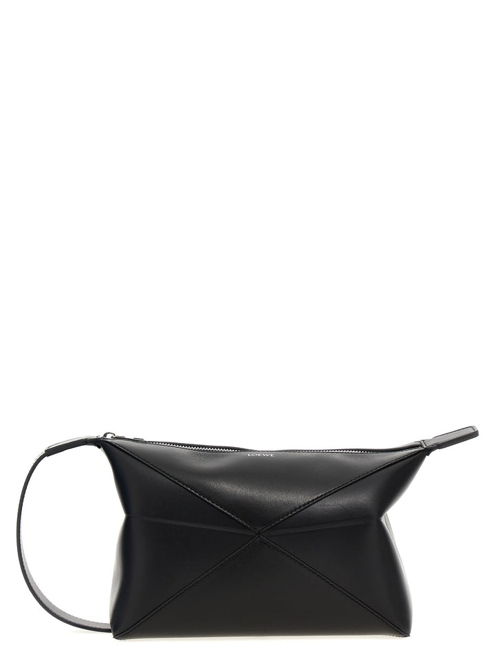 Puzzle Fold Clutch Black