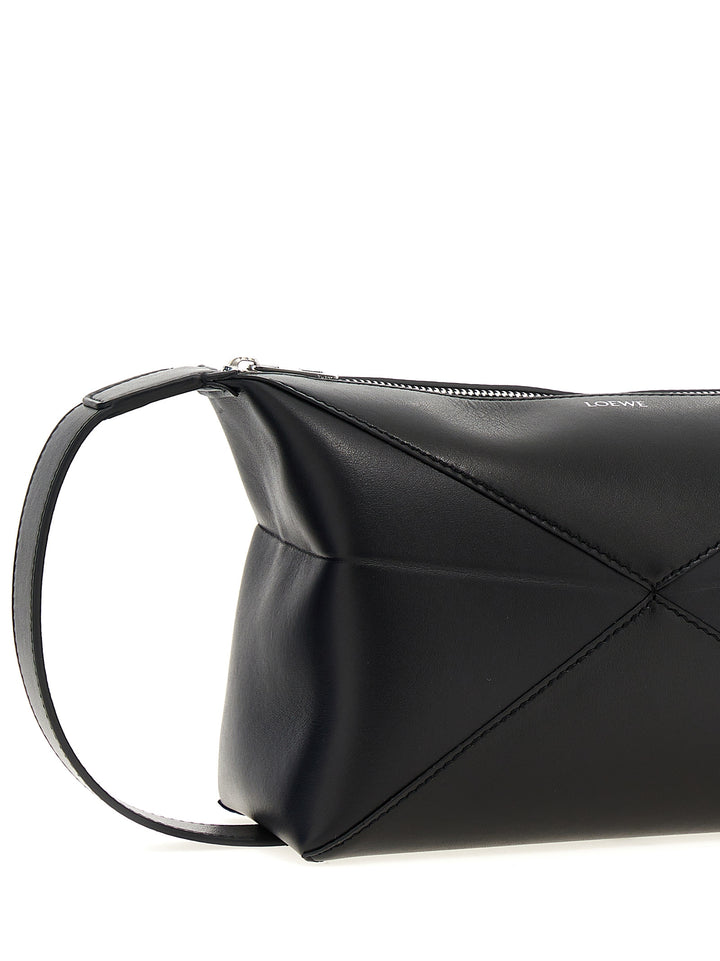 Puzzle Fold Clutch Black