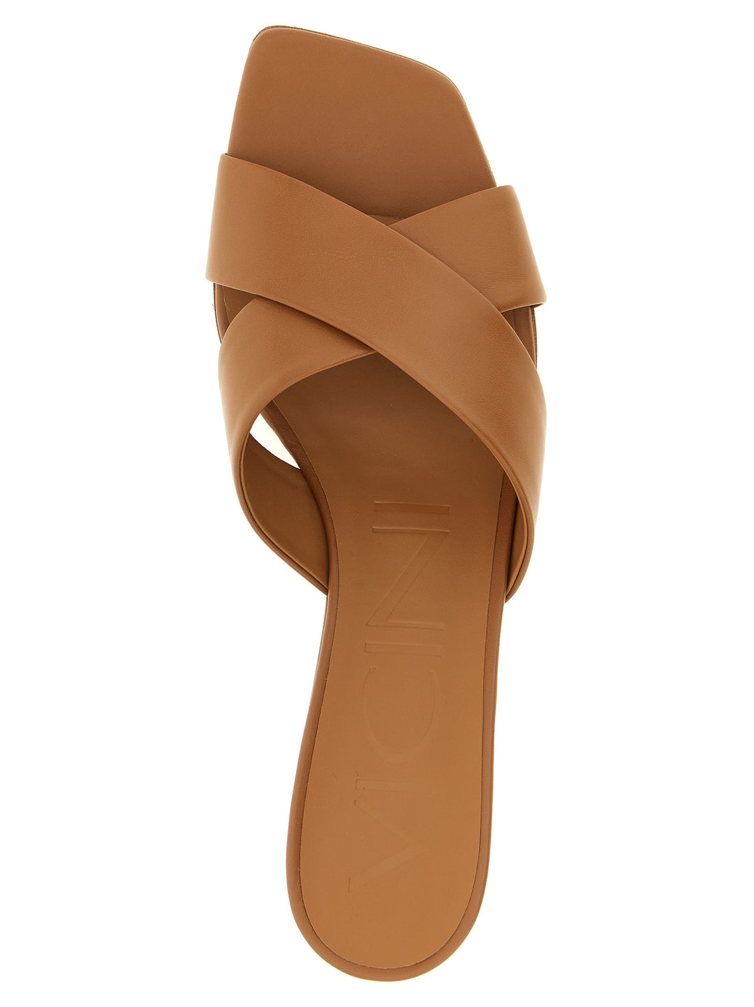 Vicini Leather Mules Sandals - Brown | 41856cee9242cf74426697ffabfa6e6f231c562d