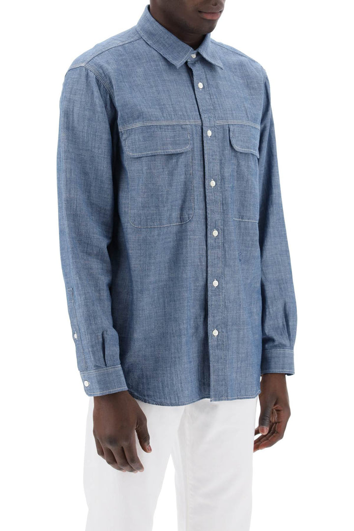 Camicia In Chambray Di Cotone