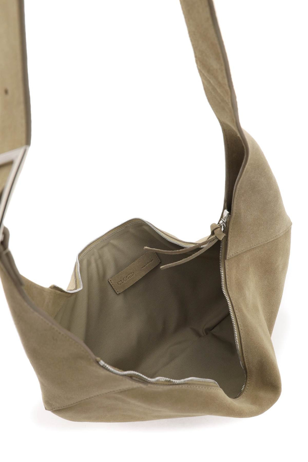 Borsa Hobo Halfmoon In Pelle Scamosciata