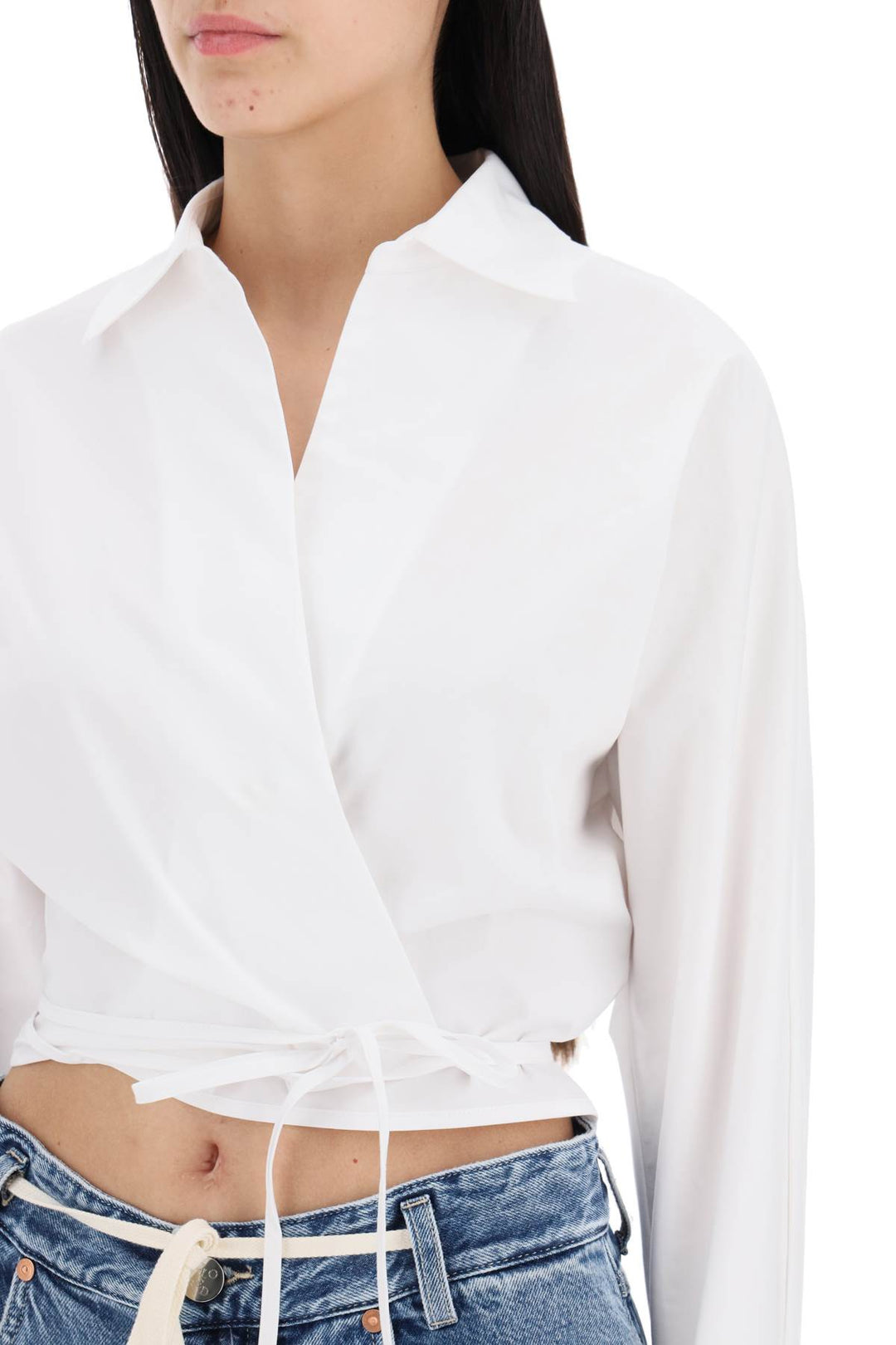 Camicia Cropped Incrociata