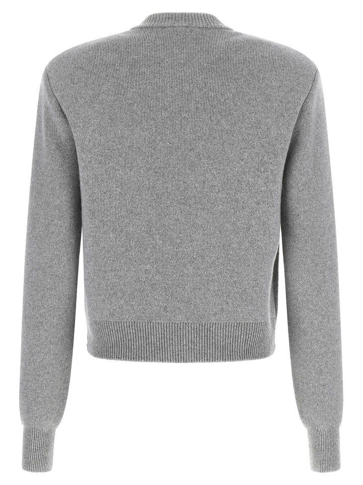 Balmain Sculpture Button Crew Neck Cardigan Sweaters and Cardigans - Gray | 1b6c7e0cd744f5a65a875b5171fe5dceffe93186