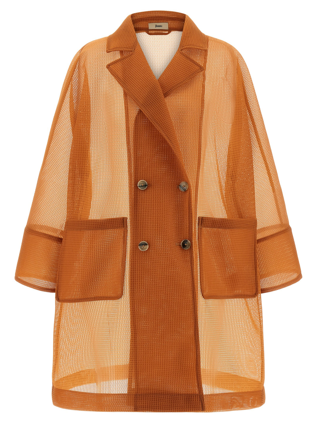 Herno See-Through Coat Coats and Trench Coats - Orange | 39dd309b3c6df5164e679a98b535e21472459e17