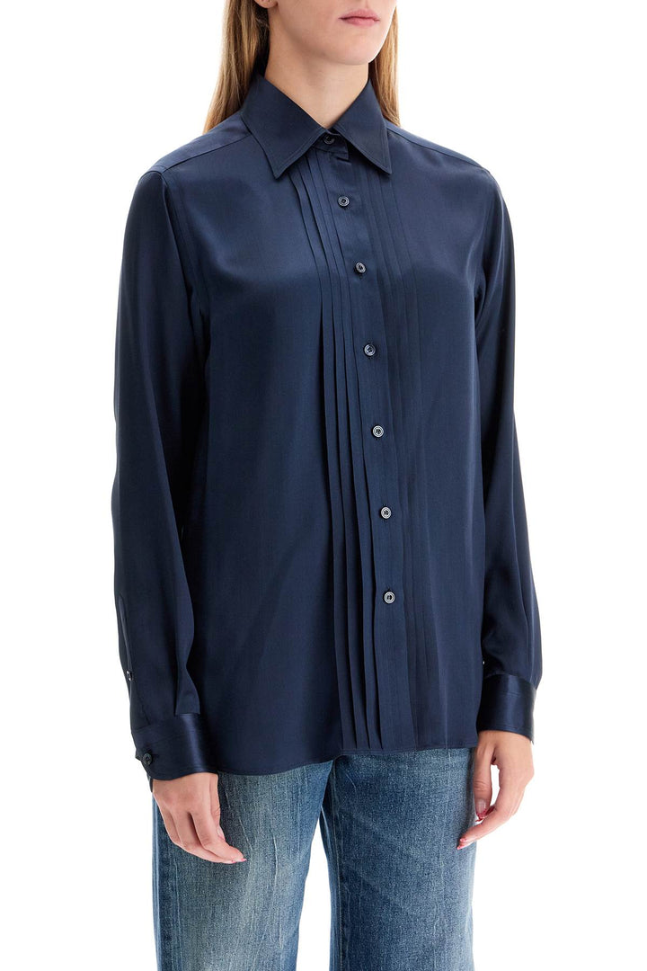 Silk Charmeuse Blouse Shirt