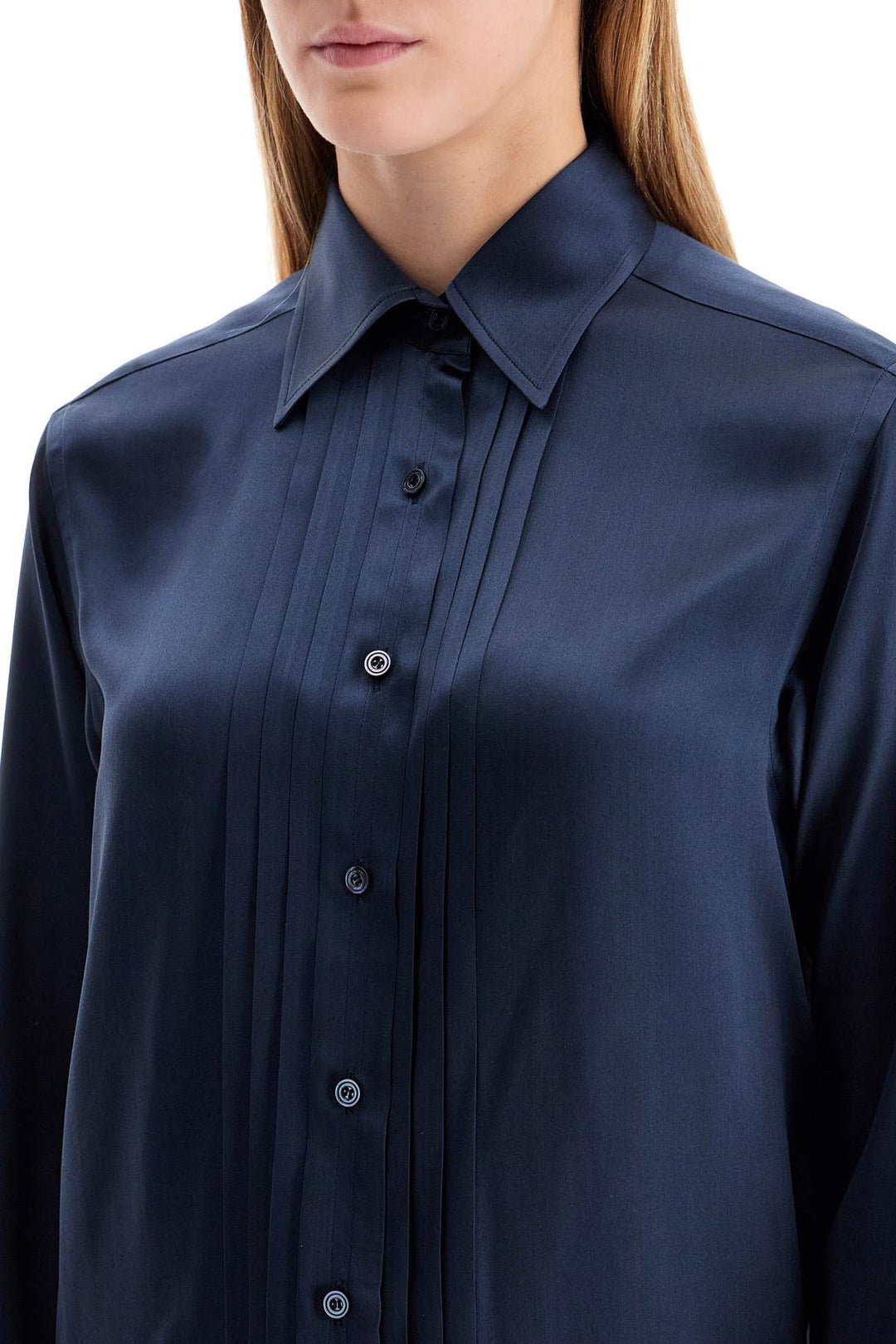 Silk Charmeuse Blouse Shirt