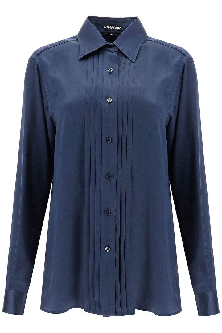 Silk Charmeuse Blouse Shirt