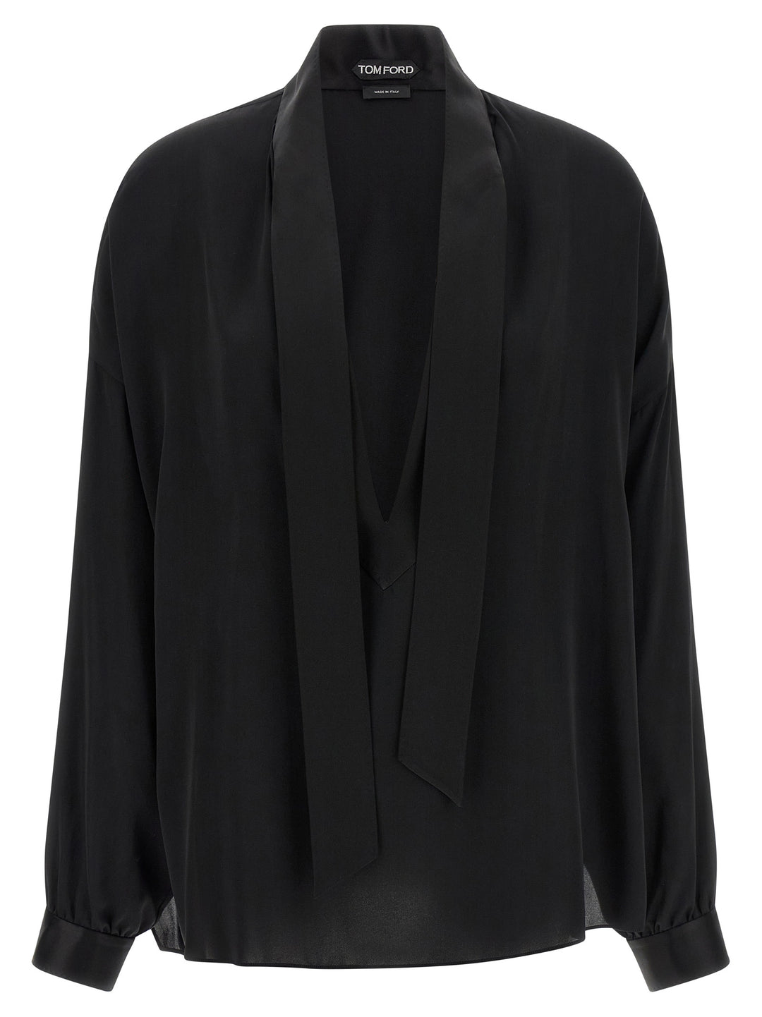 Tom Ford Lavallière Neck Blouse Shirt and Blouse - Black | fcd5aa0a42c9339eefde6c28a7193312ba878cda
