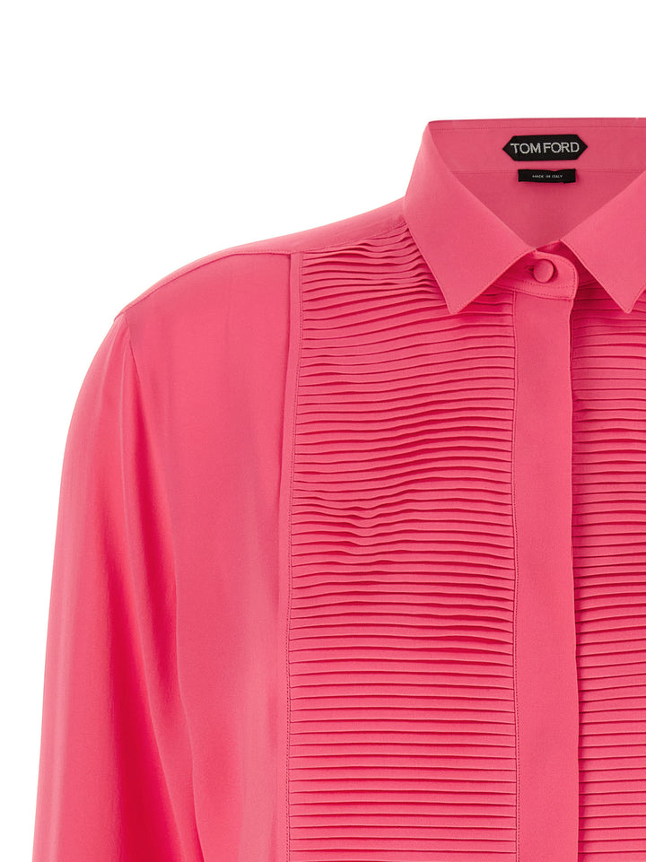 Tom Ford Tuxedo Shirt and Blouse - Fuchsia | 6897e1904dca54a584aef9e95f6e02bfa8afbc08