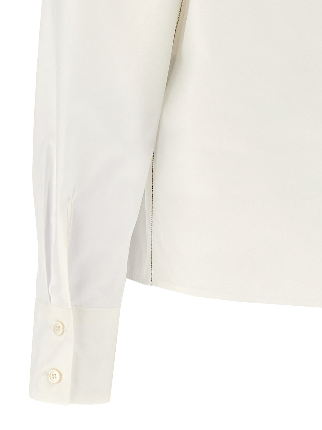 Rhinestone Detail Shirt Shirt, Blouse White