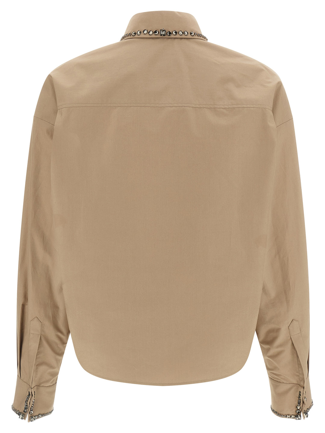 Fabiana Filippi Cropped Shirt Shirt and Blouse - Beige | ad7d4f317b54f4a0f135d3684142bbc329bd0a4f