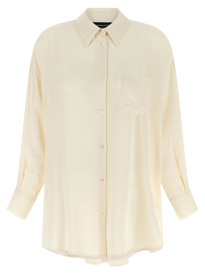 Fabiana Filippi Diamond Thread Shirt Shirt and Blouse - Beige | 90c9298447f8e5732fe8ec11a996eecb42d5ba18