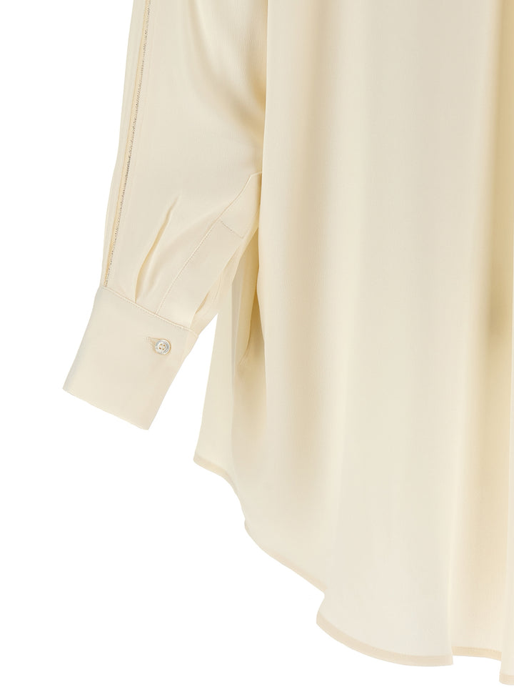 Fabiana Filippi Diamond Thread Shirt Shirt and Blouse - Beige | 2ead62fdcf1ea21ce978c0dc72fc659629e95b7f