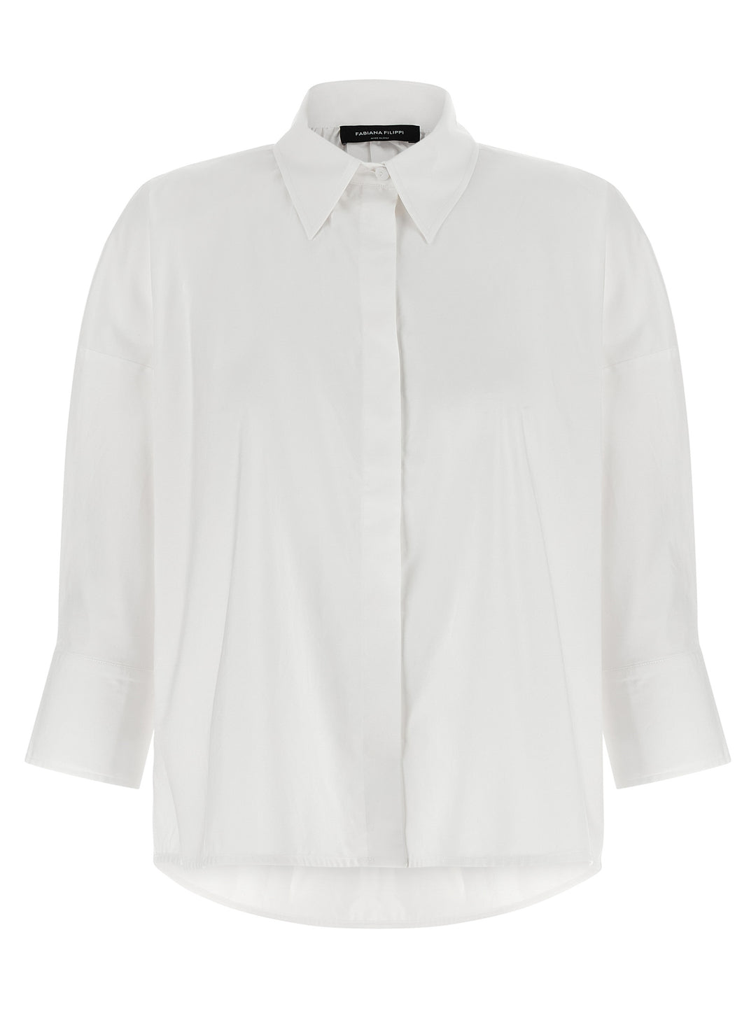 Fabiana Filippi Diamond Thread Shirt Shirt and Blouse - White | a7f857f7b131a165ec8937fb5543c677fbc2a563