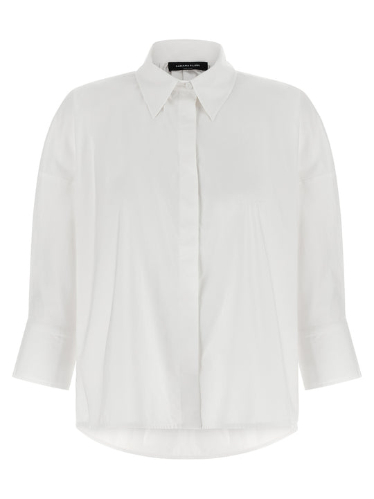 Diamond Thread Shirt Shirt And Blouse White