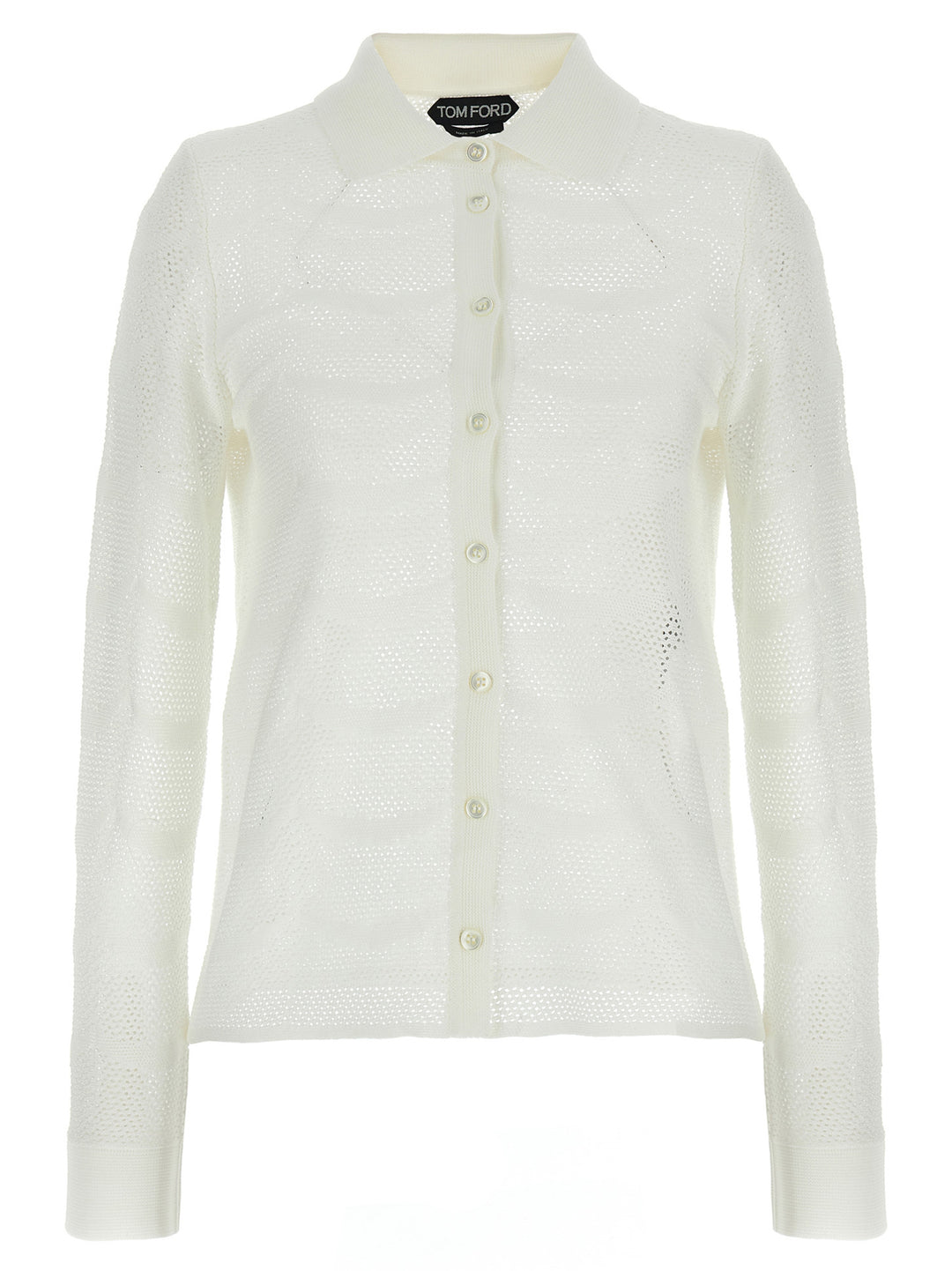 Tom Ford Openwork Cardigan Sweaters and Cardigans - White | 51a87e8d9cdd0e4181793cc95bf403840d0dcb29