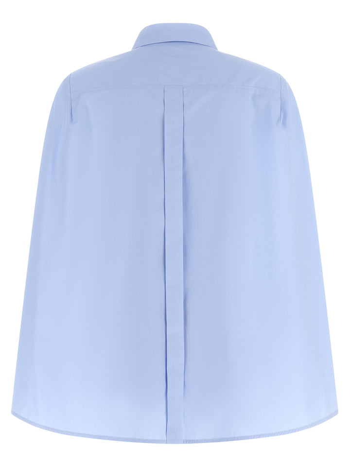 Federica Bonifaci Hooded Shirt Shirt and Blouse - Light Blue | 112394d95d744cc85eb2e2449f3c605cefa27986