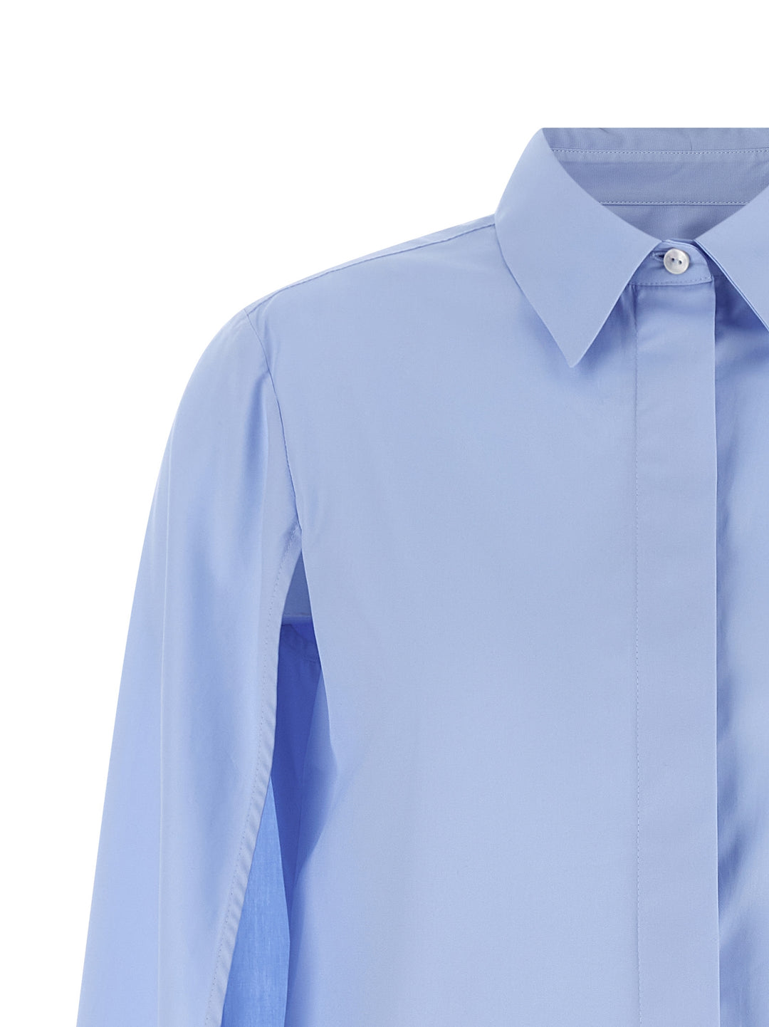 Federica Bonifaci Hooded Shirt Shirt and Blouse - Light Blue | b83067c7c1d2d9d853aaf4b5b452f0669bcd66bc