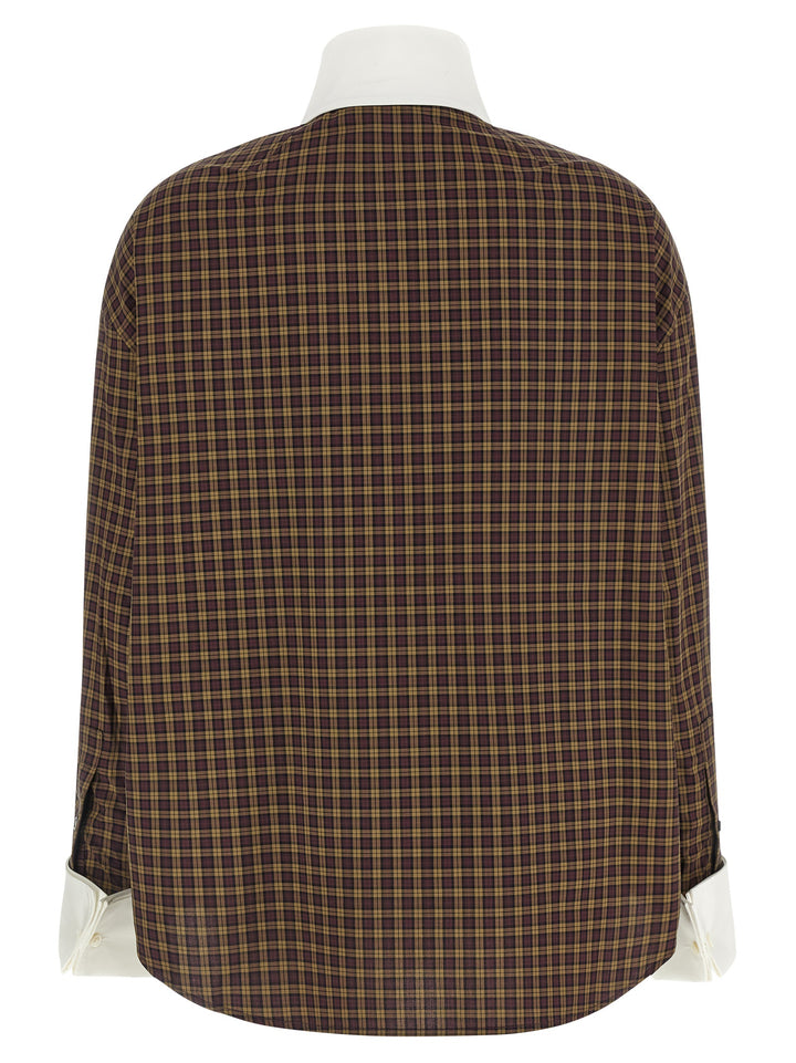 Marni Scarf Collar Shirt Shirt and Blouse - Brown | 08b94bd96fe44ce821e131f851a5a1d8b5eaa8b5