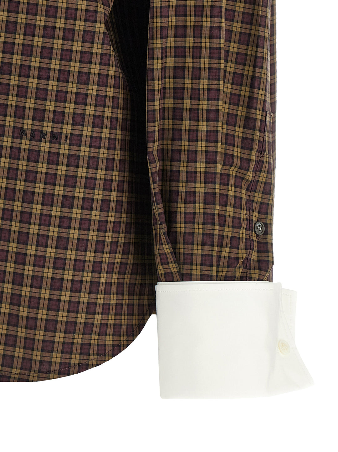 Marni Scarf Collar Shirt Shirt and Blouse - Brown | 7dee0ccc816f6a9a3d81f0245972043b235f6063