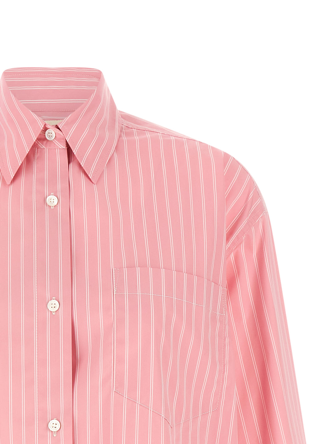 Marni Striped Shirt Shirt and Blouse - Pink | 17fd8f011664f9ccbb2738375eaec43a79b9ad81