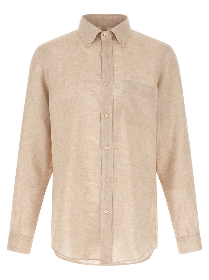 Riviera Project Linen Shirt Shirt and Blouse - Beige | b0211d7d39d49338513dd92257f732f25643a03b