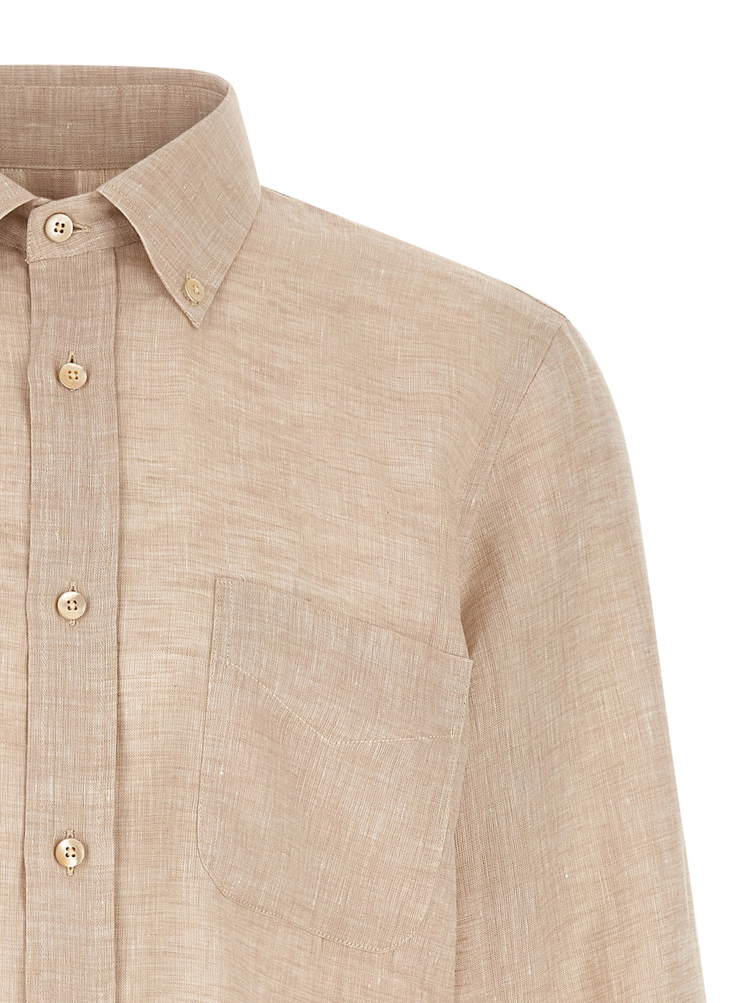 Riviera Project Linen Shirt Shirt and Blouse - Beige | 211abefeabfff3d032cdb269693068e548b46a58