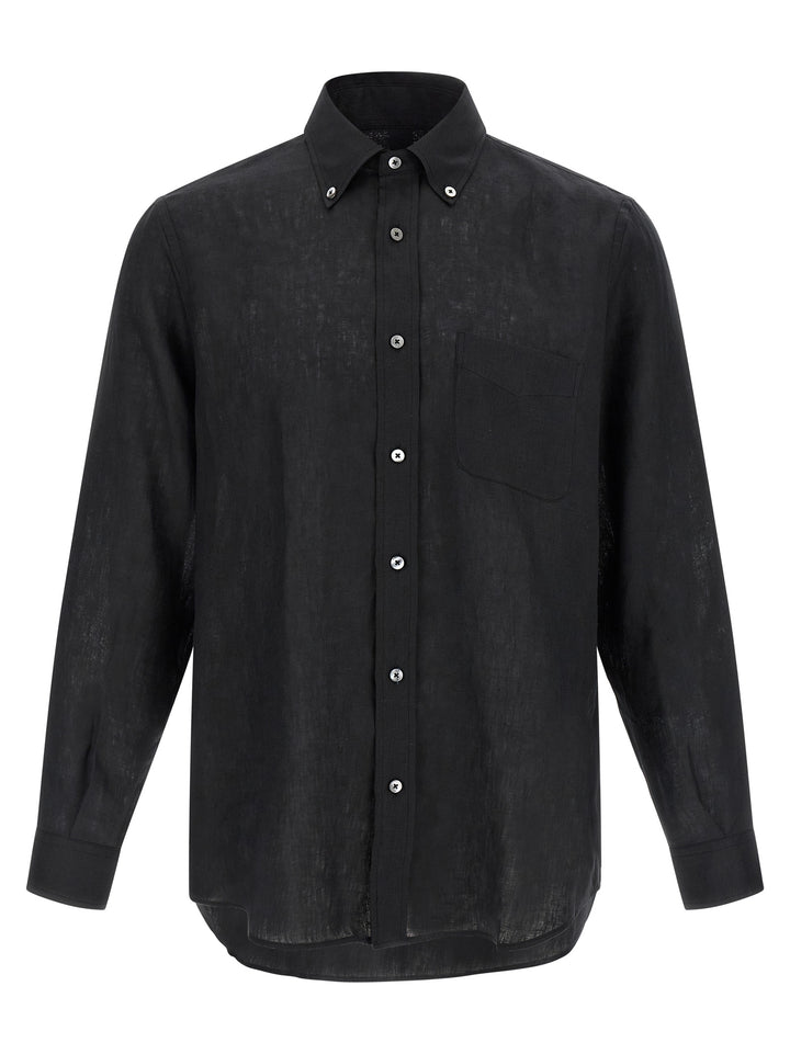 Riviera Project Linen Shirt Shirt and Blouse - Black | bf116ed47b15e25b103fff482c9d6655279ba21b