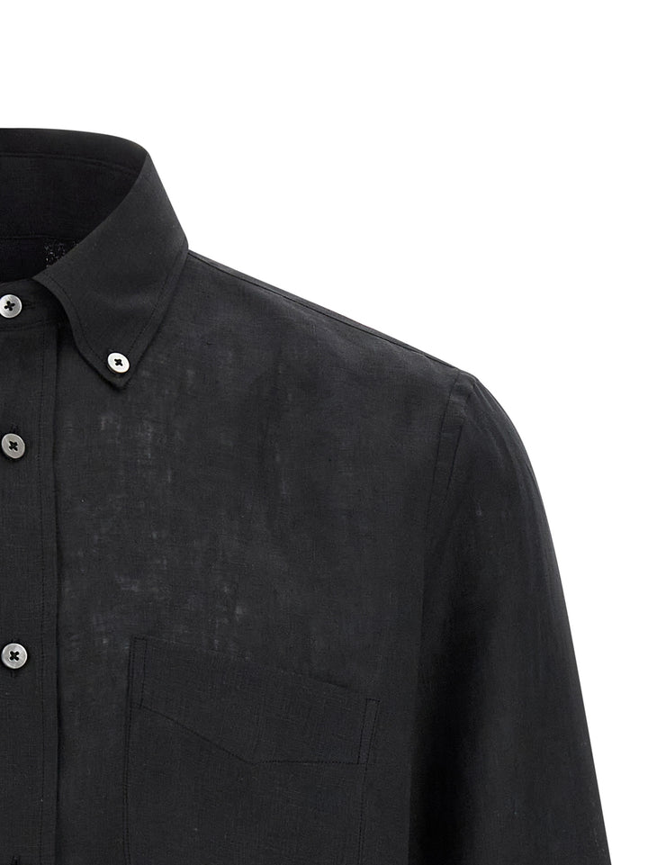 Riviera Project Linen Shirt Shirt and Blouse - Black | 2c165aaf967d7e288cfc1dc58542d8a5d342eb4e