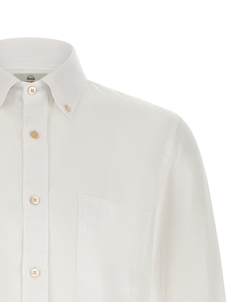 Riviera Project Linen Shirt Shirt and Blouse - White | 5561e2c233cf9e019f41b553e93ace813a385cc1