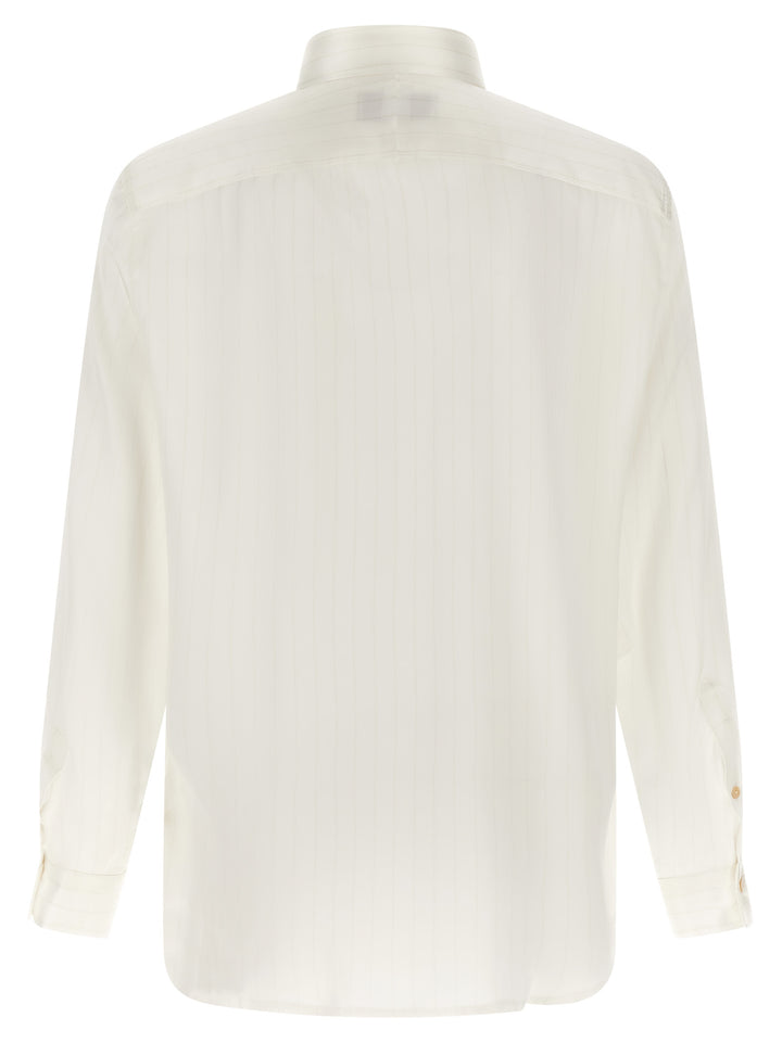 Riviera Project Striped Shirt Shirt and Blouse - Beige | 4e3656dbc63f51c8aca16a8596f963ce9a42ab66