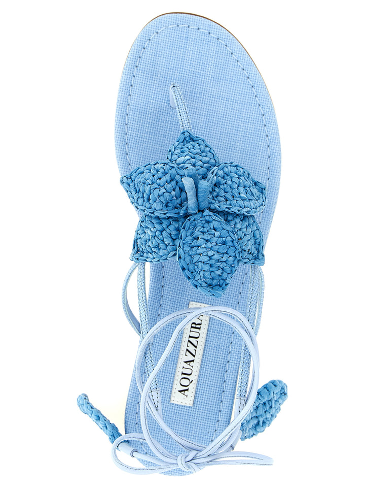 Aquazzura Calypso Sandals - Light Blue | 2bd0d216f8463b9c626d5473b89fabd95f2ae178