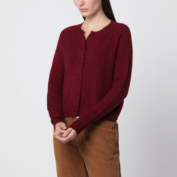 Mila Wine 21 Cashmere Cardigan