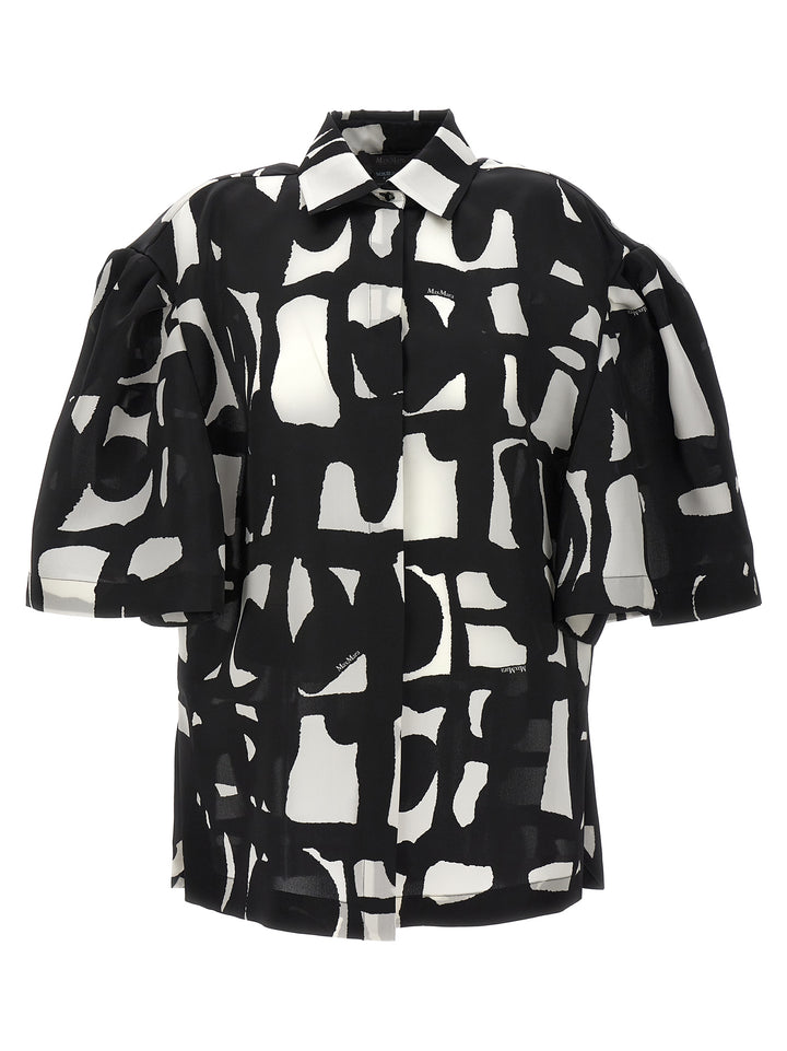 Max Mara Carella Shirt and Blouse - White/Black | 36951f2b21919c0f9d35465138ddc3a5a5d85e11