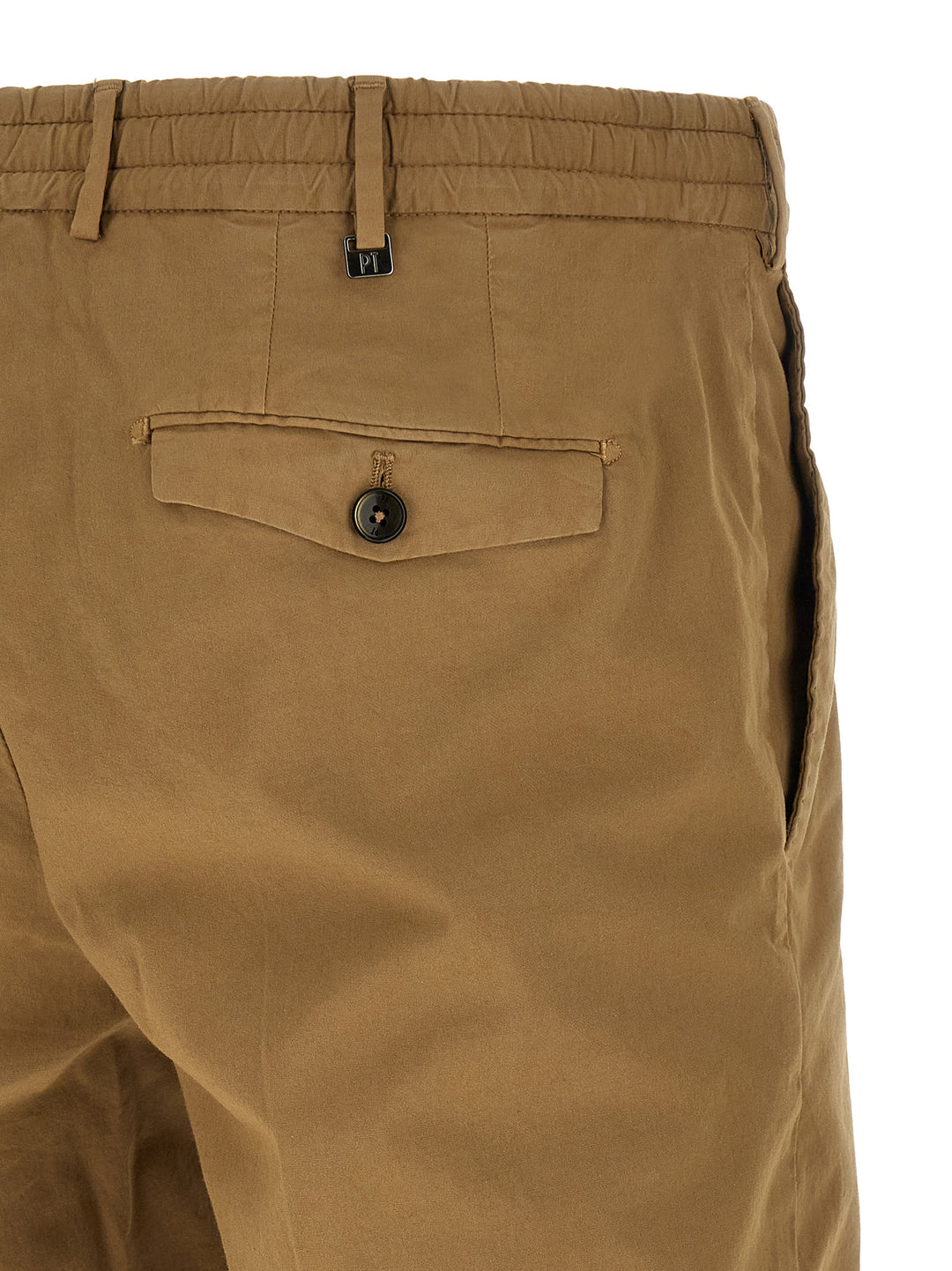Pt Torino Stretch Cotton Bermuda Shorts Bermuda and Short - Beige | 58e8dbb4009d0f1dce26e0eb82666c62af17e42e